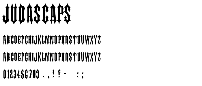 JudasCaps font