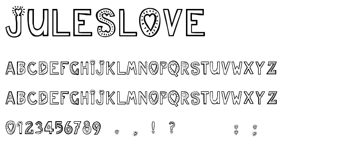 JulesLove font