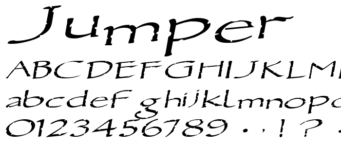 Jumper font