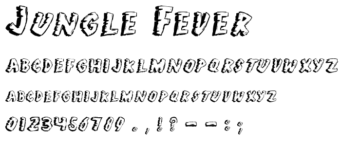 Jungle Fever font