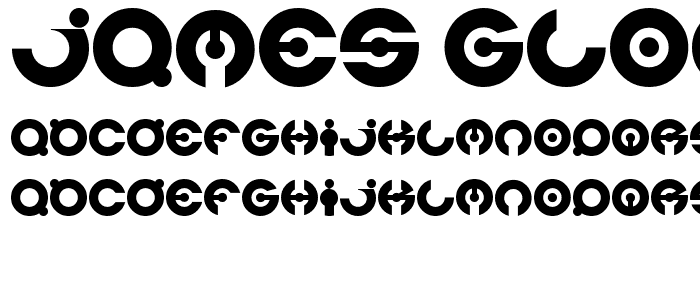 james glover font