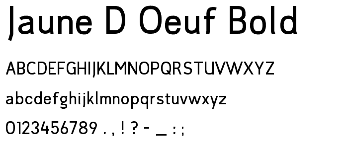 jaune d_oeuf Bold font