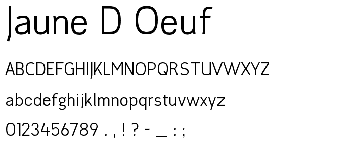 jaune d_oeuf font