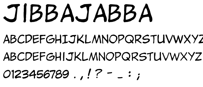 jibbajabba font