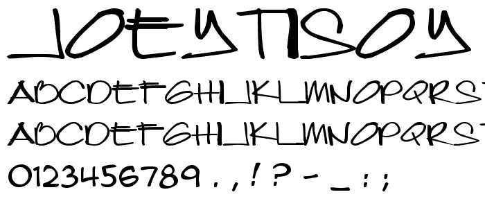 joeytisoy font