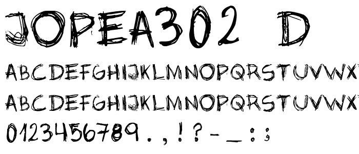 jopea302 _D font