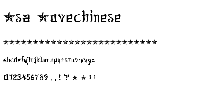 jsa lovechinese font