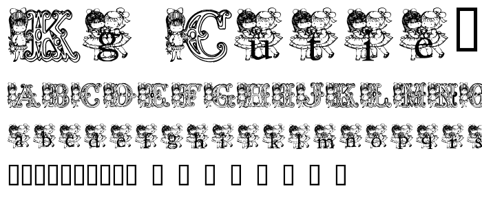 KG CUTIE1 font