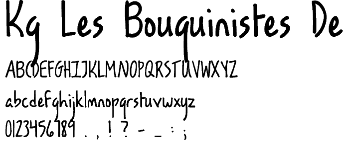 KG Les Bouquinistes de Paris font