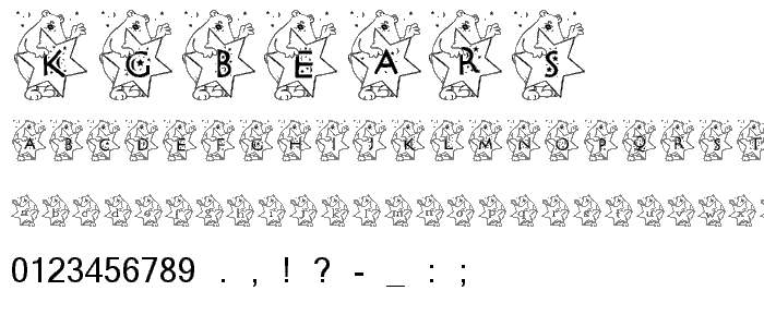 KGBEARS4 font