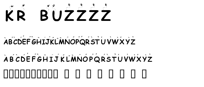 KR Buzzzz font