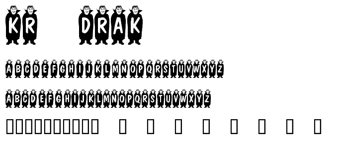 KR Drak font