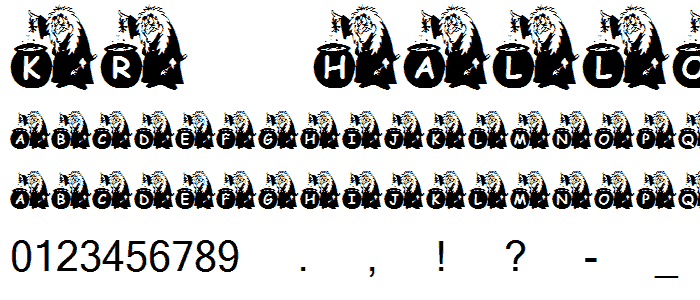 KR Halloween Brew font