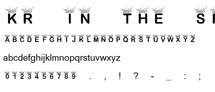 KR In The Spotlight_ font