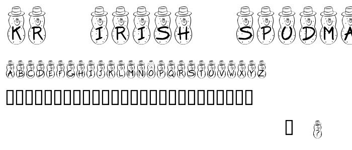 KR Irish Spudman font