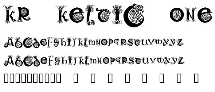 KR Keltic One font