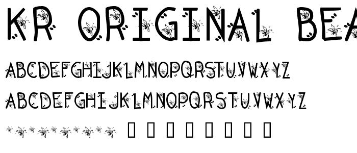 KR Original Bean font