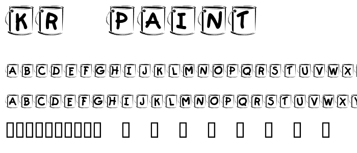 KR Paint  font