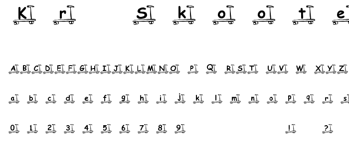 KR Skooter font