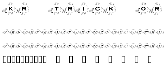 KR Trick Or Treat font