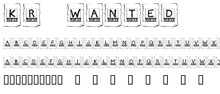 KR Wanted_ font