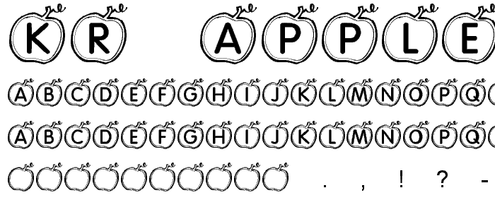 KR Apple font