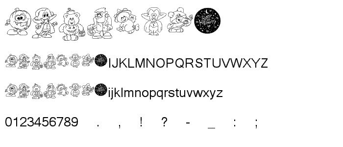 KR Lil Ween Dings font