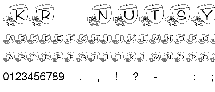 KR Nutsy  font