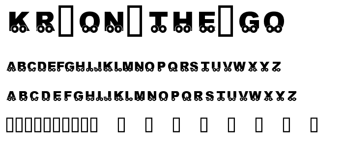 KR On The Go font