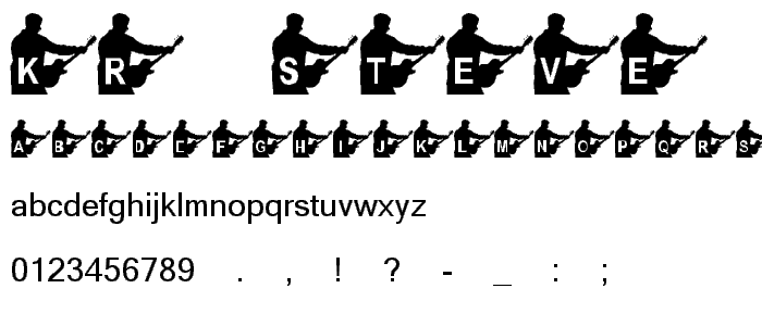 KR Steve s Solo font