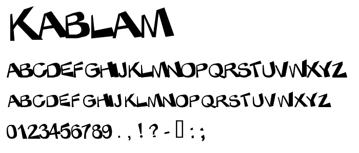 KaBlam! font