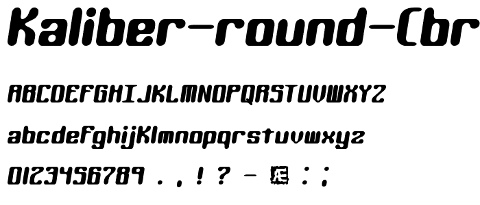 Kaliber Round (BRK) font