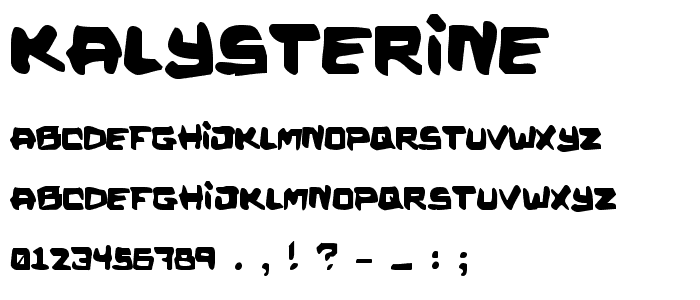 Kalystérine font