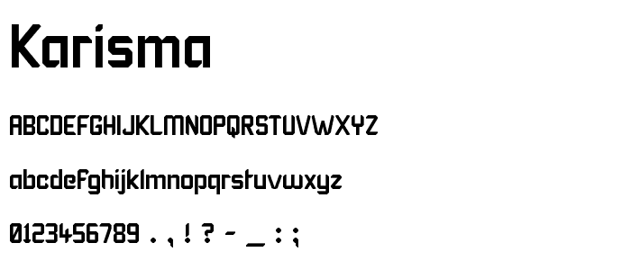 Karisma font