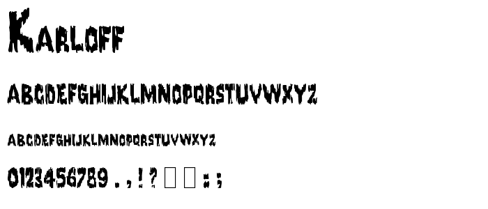 Karloff font