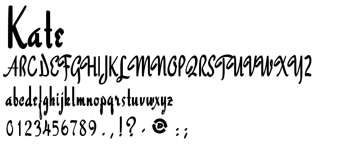 Kate font