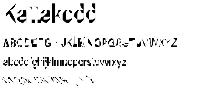 Kattakodd font