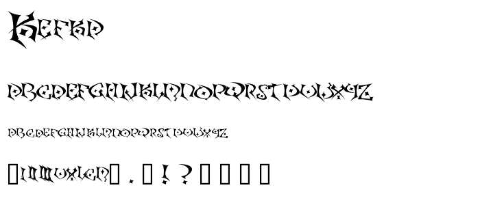 Kefka font