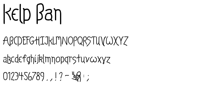 Kelp Ban font