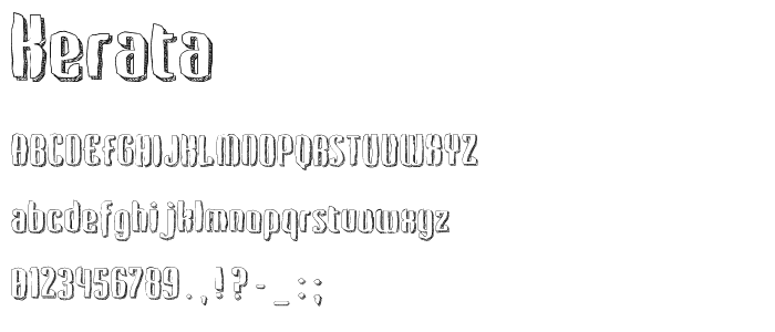 Kerata font