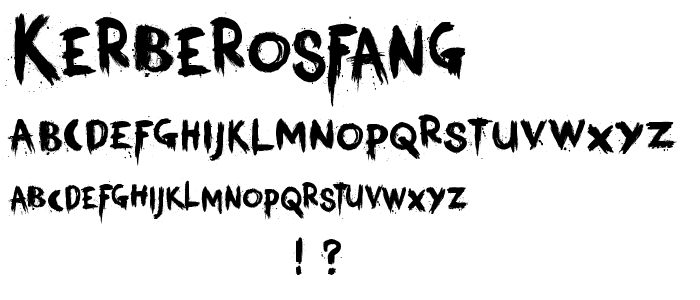 KerberosFang font