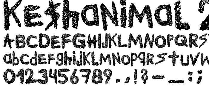 Ke$hanimal 2 font