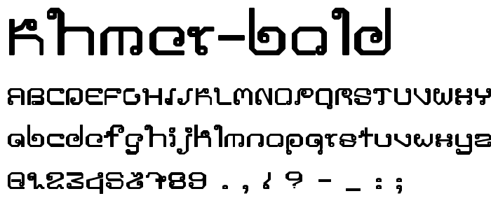 Khmer Bold font