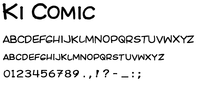 Ki Comic font