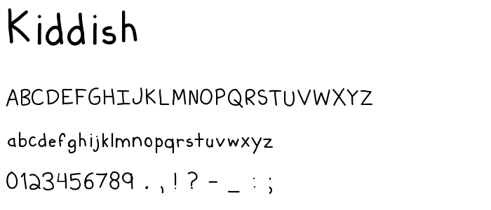 Kiddish font