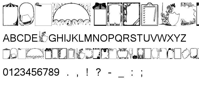 KiddyFrames font