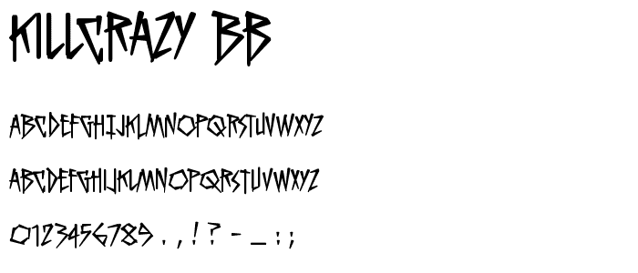 KillCrazy BB font