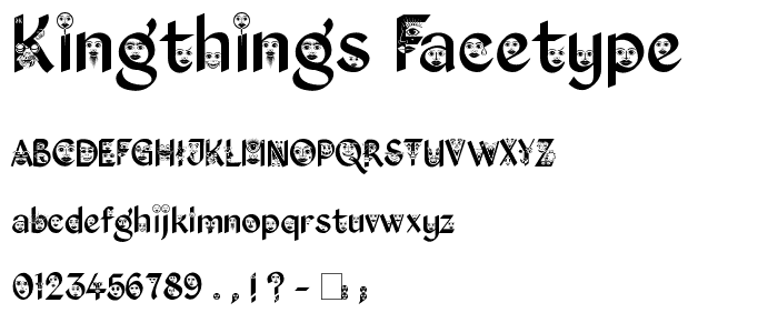 Kingthings Facetype font