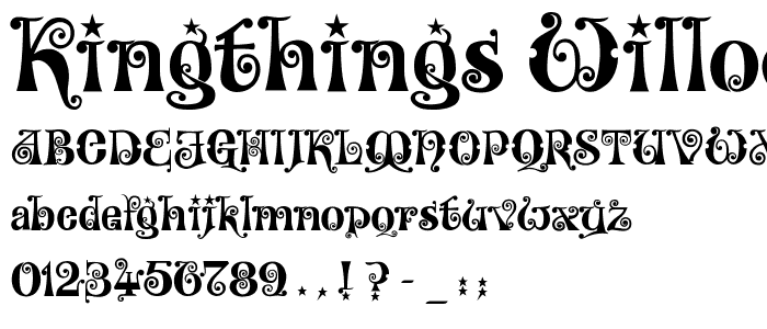 Kingthings Willowless font