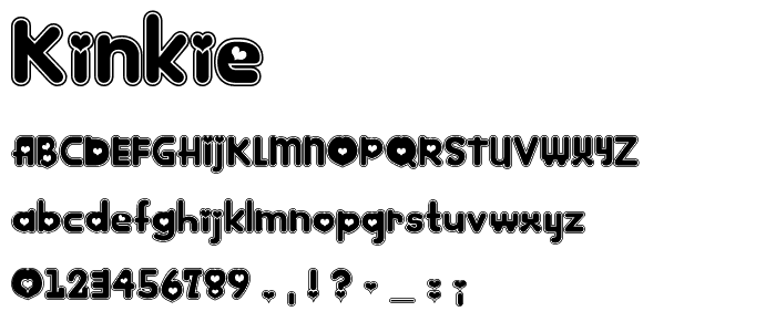 Kinkie font